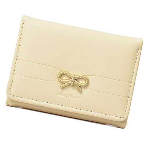 Thewasc Frauen Brieftasche Einfache Triufold Brieftaschen PU Leder Geldbeutel Kurzer Geldbeutel Geldkartenhaltertasche Kompakte Brieftaschen Clutch Geldbörse von Thewasc