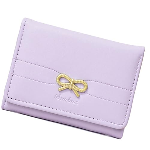 Thewasc Frauen Brieftasche Einfache Triufold Brieftaschen PU Leder Geldbeutel Kurzer Geldbeutel Geldkartenhaltertasche Kompakte Brieftaschen Clutch Geldbörse von Thewasc