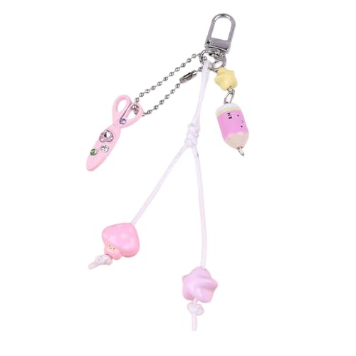 Geflochtenes Seil Schlüsselbund Schere Bleistift Tasche Anhänger Charm Fashion Rucksack Accessoires Für Handtasche Geldbeutel Dekorationen Geschenke Tasche Anhänger Charme von Thewasc