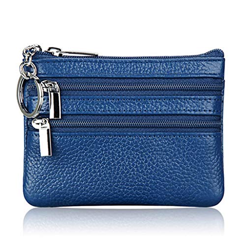 Thewasc Geldbörse mit doppeltem Reißverschluss, Leder, für Visitenkarten, Notizen, zum Vatertag, Muttertag, modische Handy-Geldbörsen, blau, Zipper, Mass Beauty Thewasc Geldbörse mit doppeltem Reißverschluss, Leder, für Visitenkarten, Notizen, zum Vatertag, Muttertag, modische Handy-Geldbörsen, blau, Zipper, Mass Beauty von Thewasc