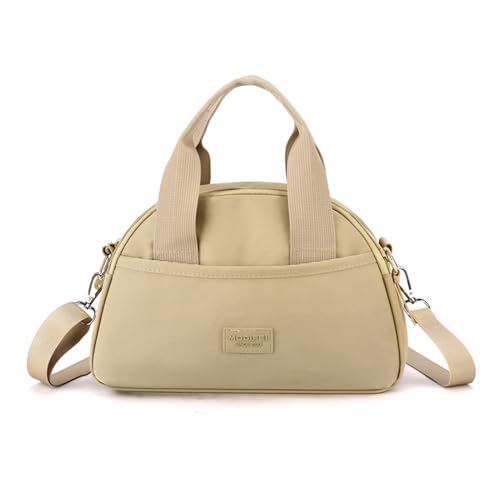 Thewasc Geräumige Schultertasche, Umhängetasche, Nylon, geeignet für verschiedene Anlässe, von Reisen bis zum Einkaufen, organisierte Aufbewahrungstasche, khaki, One Size von Thewasc
