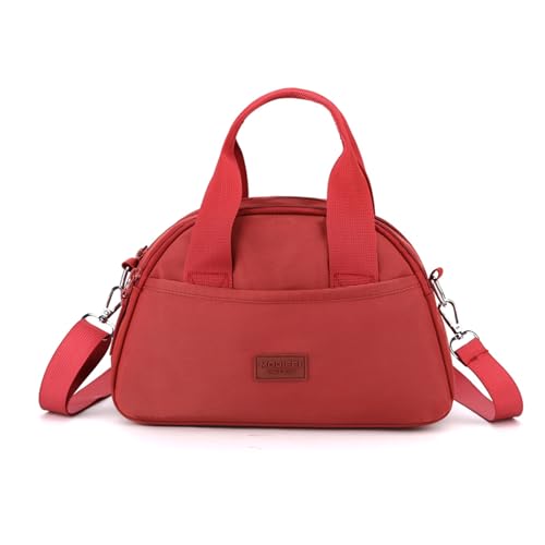 Thewasc Geräumige Schultertasche, Umhängetasche, Nylon, geeignet für verschiedene Anlässe, von Reisen bis zum Einkaufen, organisierte Aufbewahrungstasche, rot, One Size Thewasc Geräumige Schultertasche, Umhängetasche, Nylon, geeignet für verschiedene Anlässe, von Reisen bis zum Einkaufen, organisierte Aufbewahrungstasche, rot, One Size von Thewasc