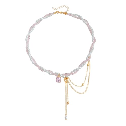 Thewasc Glas Block Simuliertes Stein Dangle Halskette Ohrring Set Vielseitig Für Lässige Outfits Abendversammlungen Legierung Schmuck Schmuck Set Für Frauen Geschenk von Thewasc