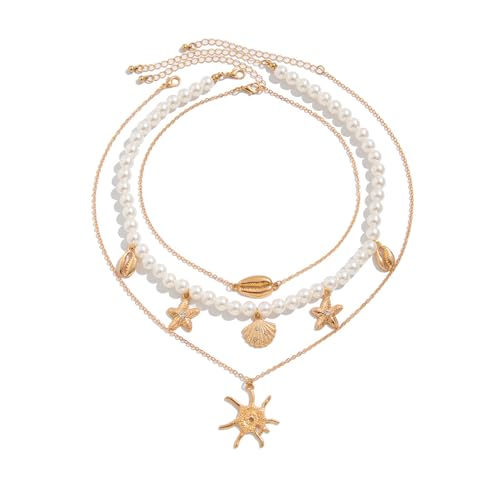 Thewasc Goldsteuerfische Anhänger Halskette Und Perlen Anhänger Set Für Frauen Ideal Für Berufsfeiern Und Strandferien Thewasc Goldsteuerfische Anhänger Halskette Und Perlen Anhänger Set Für Frauen Ideal Für Berufsfeiern Und Strandferien von Thewasc