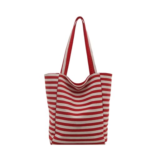 Thewasc Hoboes Taschen Für Frauen Schulter Trendy Handtasche Geldbörsen Streifen Leinwand Toted Mode Pendelputbeutel Geburtstag Geschenkstreifen Leinwand Tasche Für Frauen von Thewasc