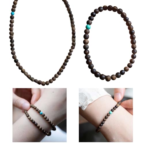 Thewasc Holzperlen Armband Paar String Ancient Styles Ideal Für Frauen Nationale Stile Und Alte Inspiration Handgefertigter Schmuck von Thewasc