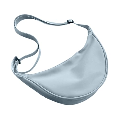 Thewasc Lässige Nylon-Umhängetasche, Crossbody-Tasche, großes Fassungsvermögen, mit verstellbarem Riemen, für Damen, Schultertasche für Damen, grau, One Size von Thewasc