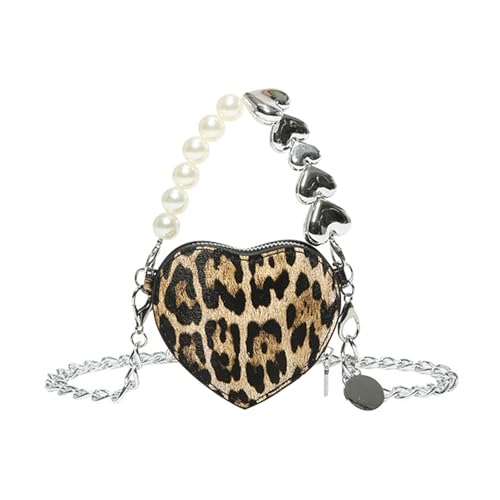 Thewasc Leoparden Print Herz PU Umhängetasche Mit Kette Für Frauen Stilvolle Crossbody Taschen Mode Abendtasche Handtasche Frauen Handtasche Thewasc Leoparden Print Herz PU Umhängetasche Mit Kette Für Frauen Stilvolle Crossbody Taschen Mode Abendtasche Handtasche Frauen Handtasche von Thewasc