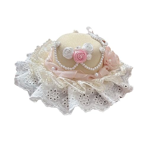 Thewasc Mehrzweck Eleganter Weißer Organza Faszinator Haarteil Haardekoration Für Modische Frauen Bei Formellen Versammlungen Party Kopfbedeckung von Thewasc