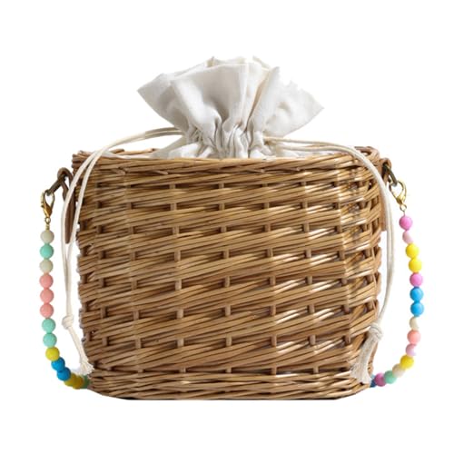 Thewasc Modische Stroh-Crossbody-Tasche für Damen und Mädchen, handgewebte Korbtasche, Handtasche, Geldbörse, Stroh, Strand-Schultertasche, Korbgeflecht, handgewebt, Crossbody für Reisen, farbe, One Thewasc Modische Stroh-Crossbody-Tasche für Damen und Mädchen, handgewebte Korbtasche, Handtasche, Geldbörse, Stroh, Strand-Schultertasche, Korbgeflecht, handgewebt, Crossbody für Reisen, farbe, One von Thewasc