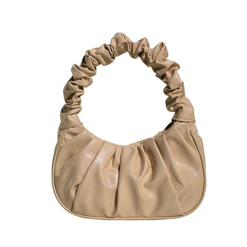 Thewasc Modische Tasche, lässige Tasche für Damen und Mädchen, vielseitiges gerüschtes Design, Handy, einfarbig, plissiert, trendige Handtasche, khaki, One Size Thewasc Modische Tasche, lässige Tasche für Damen und Mädchen, vielseitiges gerüschtes Design, Handy, einfarbig, plissiert, trendige Handtasche, khaki, One Size von Thewasc