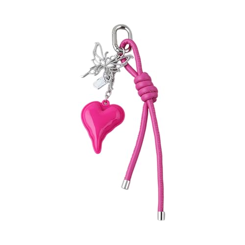 Thewasc Modische Tasche Anhänger Keychain Butterfly Keychain Keyring Telefon Charme Bags Accessoire Für Frauen Mädchen Bag Geldbörse Herz Geldbeutel Charme von Thewasc