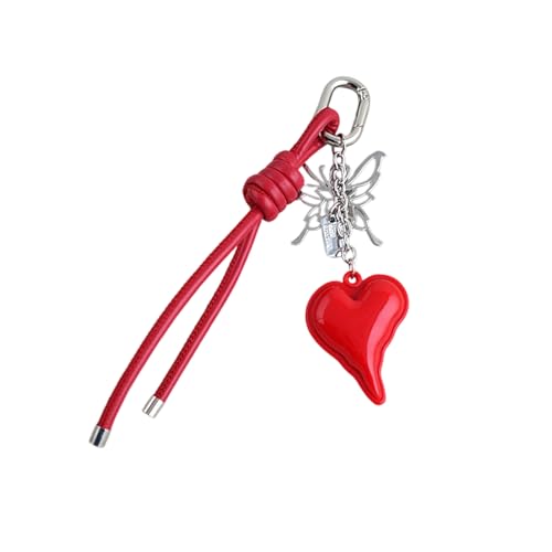 Thewasc Modische Tasche Anhänger Keychain Butterfly Keychain Keyring Telefon Charme Bags Accessoire Für Frauen Mädchen Bag Geldbörse Herz Geldbeutel Charme von Thewasc