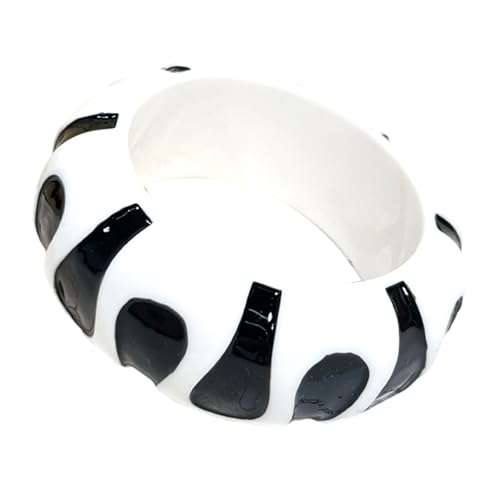 Thewasc Modischer Punktemuster aus Kunstharz für Mädchen, tragbar, stabil, Geschenk, ideal für den täglichen Gebrauch, gepunktet, Einheitsgröße, Wie beschrieben von Thewasc