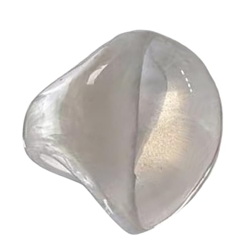 Thewasc Shimmering Resin Cocktail Rings Glossy Inner Coating 8 Size Adjustable Fit Trendy Accessory For Parties And Everyday Use Fashion, Einheitsgröße, Wie beschrieben, Wie beschrieben von Thewasc