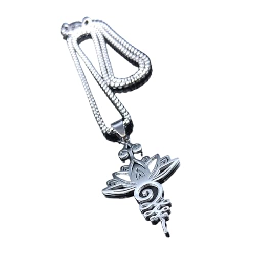 Thewasc Stilvoller Blumenschmuck Anhänger Halskette Anhänger Ohrringe Edelstahl Textur Perfekt Für Partys Oder Feierlichkeiten Hohlblumen Halskette von Thewasc