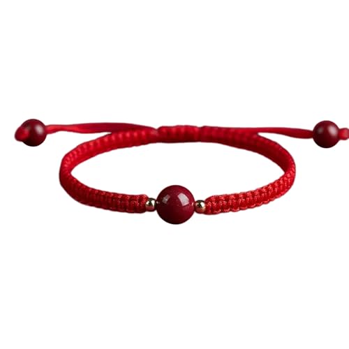Thewasc Traditionelles chinesisches rotes verstellbares Seil-Design, Handgelenkkette, Paar-Armreif, Schmuck, Herren und Damen von Thewasc