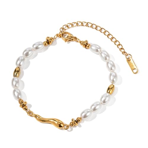 Thewasc Verstellbare Perlen Armband Fashion Perlen Armband Party Handgelenk Schmuck Eleganter Party Schmuck Geeignet Für Modedamen Geeignet von Thewasc