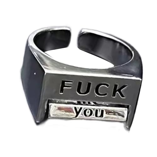 Thewasc Vielseitiger Stimmungskontroll-Ring, Edelstahl, zappelige Ringe zur Stressabbau und individuellen Ausdrucks-Schmuck, Einheitsgröße, Wie beschrieben, Wie beschrieben von Thewasc