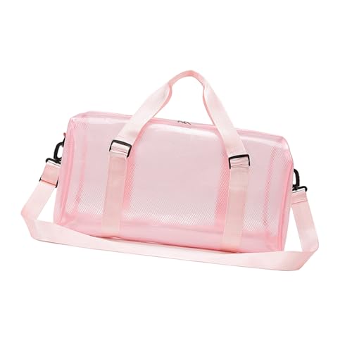 Wasserdichte PVC-Sporttasche mit geräumiger Innenseite, Crossbody-Tasche für Reisen, Fitnessstudio und Pendeln, wasserabweisend, Turnbeutel für Sport, Fitness, a, Mass Beauty von Thewasc