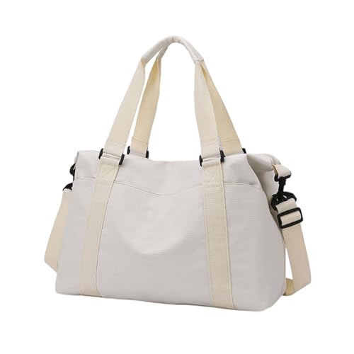 Wasserdichter Mehrzweck-Turnbeutel mit verstärkten Griffen und atmungsaktiven Fächern für Sport, Reisen, reißfestes Oxford-Gewebe, beige, Mass Beauty Wasserdichter Mehrzweck-Turnbeutel mit verstärkten Griffen und atmungsaktiven Fächern für Sport, Reisen, reißfestes Oxford-Gewebe, beige, Mass Beauty von Thewasc