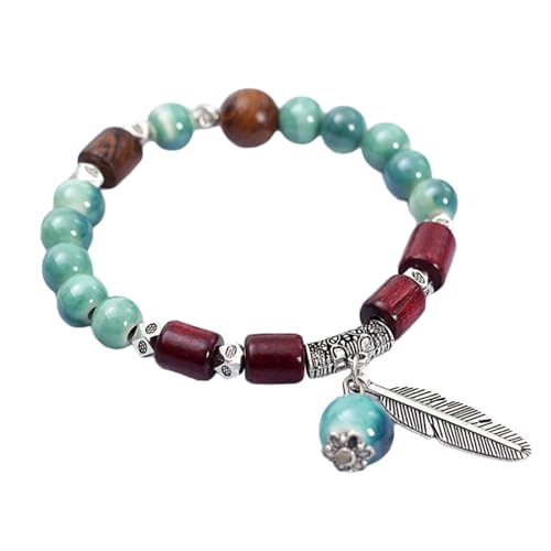 Zartes Keramik Perlen Schmuck Handgefertigtes Keramik Perlen Armband Mit Katzenmotiven Für Mode Enthusiasten Katzen Inspiriertes Armband von Thewasc