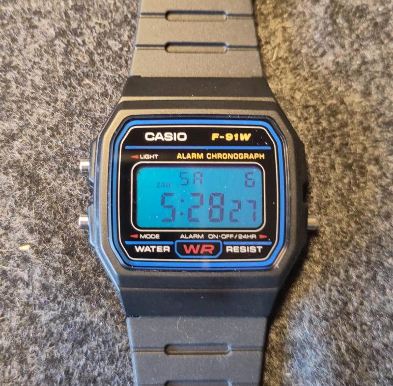 Modifizierte Casio F-91W-1 Digitaluhr | Farbe Nach Wunsch von ThiWaDe