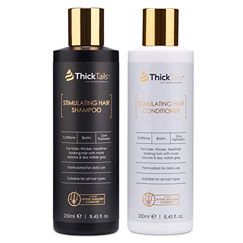ThickTails Haarwachstums Shampoo und Conditioner - Effektiv gegen Haarausfall, Stärkend, Regenerierend, Wachstumsfördernd, Behandlung für Damen von ThickTails