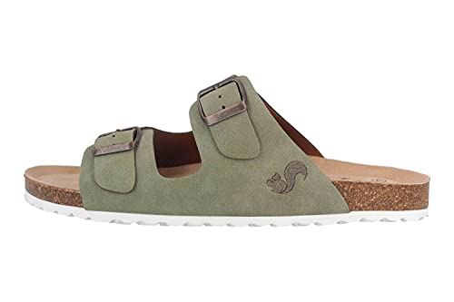 Thies Pantoletten in Übergrößen Grün 15-0019 Emera große Damenschuhe, Größe:43 von Thies