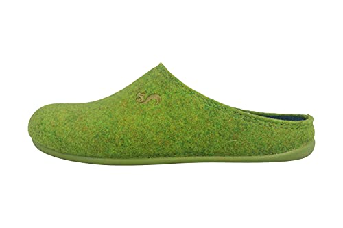 thies Clogs & Hausschuhe in Übergrößen Grün th67800109pist große Damenschuhe, Größe:42 von Thies