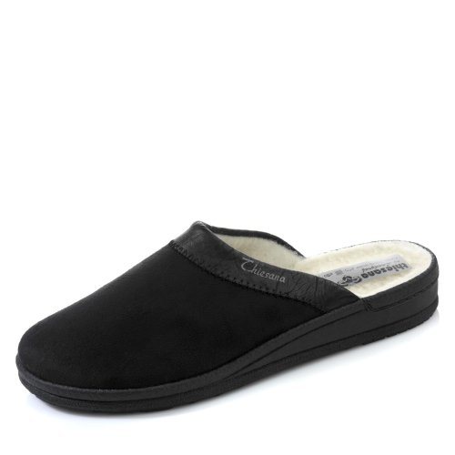 Thiesana 35990018 Herren Hausschuh Velourslederimitat Schurwolle Flexible Sohle, Groesse 42, schwarz Thiesana 35990018 Herren Hausschuh Velourslederimitat Schurwolle Flexible Sohle, Groesse 42, schwarz von Thiesana