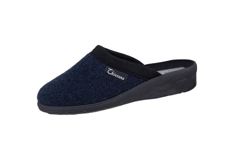 Thiesana Silvi Fleece Schuhe marine Moltonfutter Sandale von Thiesana