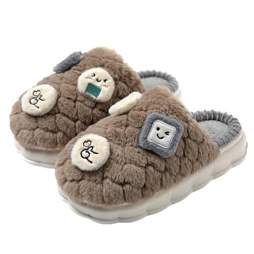Thigies Damen Hausschuhe Winter Plüsch Warm Pantoffeln Herren Foam Slipper Rutschfest Flauschig Hausschuh Thigies Damen Hausschuhe Winter Plüsch Warm Pantoffeln Herren Foam Slipper Rutschfest Flauschig Hausschuh von Thigies