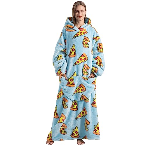 Thigies Oversized Damen Hoodie Decke,Kuschelpullover Tragbare Decke,Langer Deckenhoodie mit Ärmeln und Kapuze von Thigies