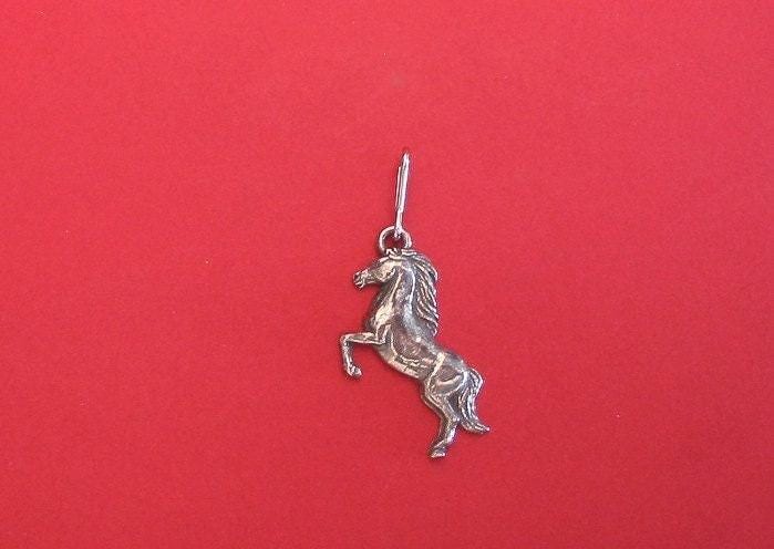 Aufzucht Pferd Zinn Motiv Reißverschluss Weihnachten Vatertag Muttertag Pony Geschenk von ThimblesnObjectDart