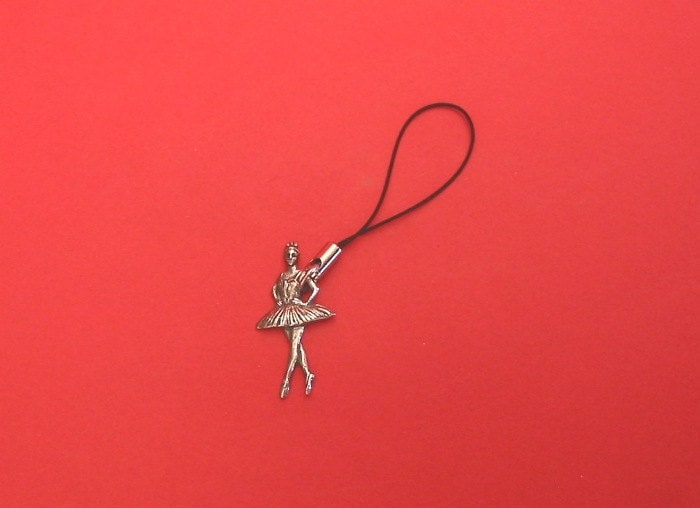 Ballerina Mobile Phone Charme Mutter Vater-Ballett-Tanz-Lehrer-Geschenk von ThimblesnObjectDart