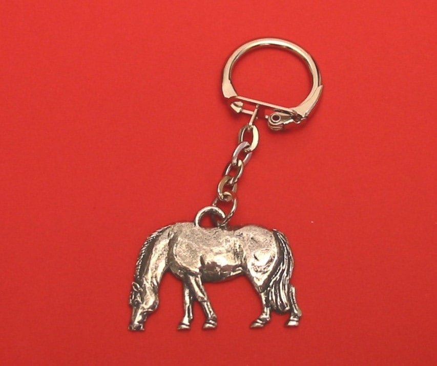 Beweidung Pony Pferd Zinn Motiv Key Ring Vater Mutter Geschenk Beweidung Pony Pferd Zinn Motiv Key Ring Vater Mutter Geschenk von ThimblesnObjectDart