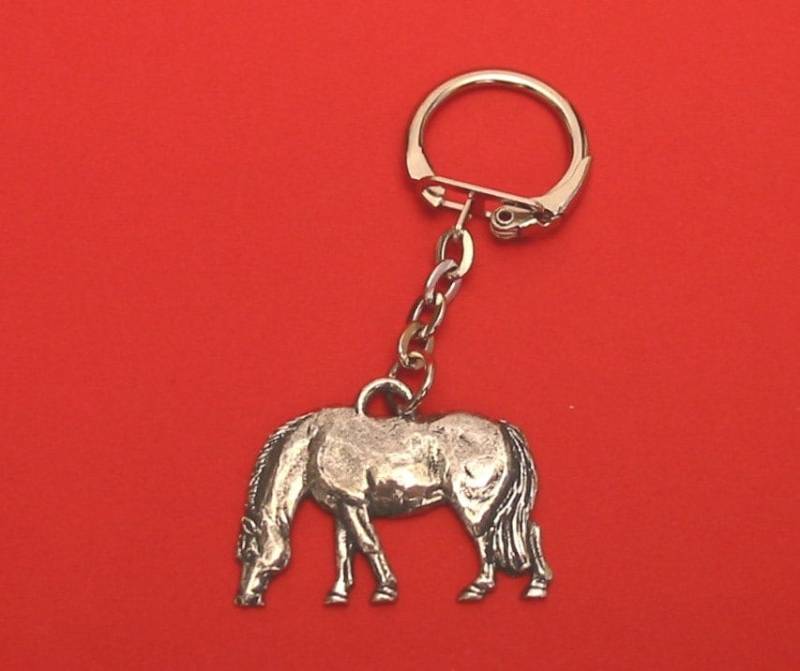 Beweidung Pony Pferd Zinn Motiv Key Ring Vater Mutter Geschenk von ThimblesnObjectDart