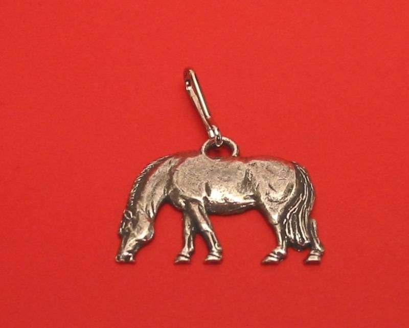Beweidung Pony Zinn Motiv Zipper Pull Vater Mutter Pferd Geschenk von ThimblesnObjectDart