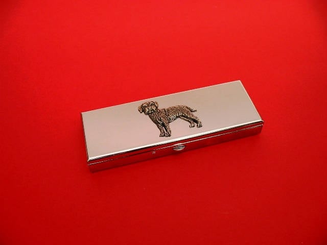 Border Terrier Design Sieben Tage Pill Box - Medikamente Veranstalter Chrom Pille Fall Kleine Trinket Hund Tabletten Container Border Terrier Design Sieben Tage Pill Box - Medikamente Veranstalter Chrom Pille Fall Kleine Trinket Hund Tabletten Container von ThimblesnObjectDart