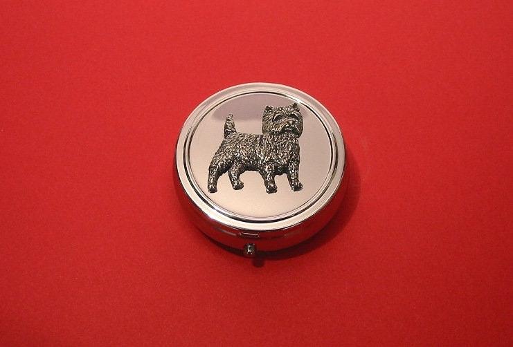 Cairn Terrier Pewter Motiv Auf Runder Chrom Mint/Pillendose Mutter Vater Weihnachtsgeschenk Cairn Terrier Pewter Motiv Auf Runder Chrom Mint/Pillendose Mutter Vater Weihnachtsgeschenk von ThimblesnObjectDart