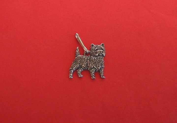Cairn Terrier Pewter Motiv Reißverschluss Vatertag Geschenk von ThimblesnObjectDart