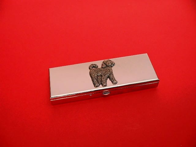 Cockapoo Design Sieben Tage Chrom Pille Box - Medikamente Veranstalter Fall Kleine Schmuckkästchen Geschenk Hund Tabletten Container Cockapoo Design Sieben Tage Chrom Pille Box - Medikamente Veranstalter Fall Kleine Schmuckkästchen Geschenk Hund Tabletten Container von ThimblesnObjectDart