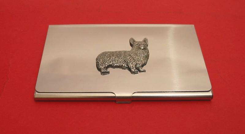 Corgis Hund Verchromter Kartenhalter Mit Hand Gegossenem Zinn Motiv Mutter Vater Geschenk Corgis Hund Verchromter Kartenhalter Mit Hand Gegossenem Zinn Motiv Mutter Vater Geschenk von ThimblesnObjectDart
