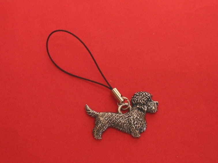 Dandie Dinmont Zinn Motiv Handy Charme Vet Mutter-Vater-Weihnachtsgeschenk von ThimblesnObjectDart