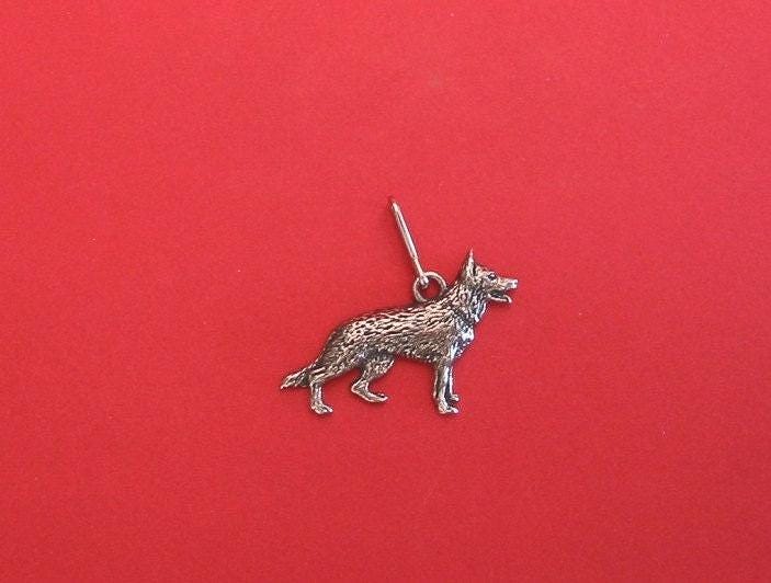 Deutscher Schäferhund Zinn Motiv Reißverschluss Weihnachten Vatertag Muttertag Hundegeschenk von ThimblesnObjectDart