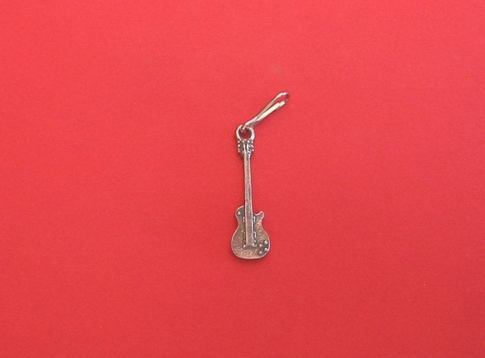 E-Gitarre Zinn Zipper Pull Charme Rock Musik Geschenk Musiker Lehrer Musik-Geschenk von ThimblesnObjectDart