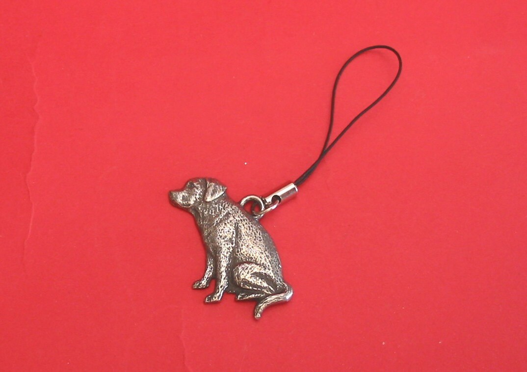 Labrador Retriever Zinn Motiv Handy Charm Vet Mutter Vater Labrador-Geschenk Labrador Retriever Zinn Motiv Handy Charm Vet Mutter Vater Labrador-Geschenk von ThimblesnObjectDart