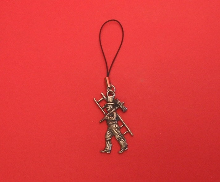 Schornsteinfeger Handy Charm Vet Mutter Vater Braut Bräutigam Hochzeitsgeschenk von ThimblesnObjectDart