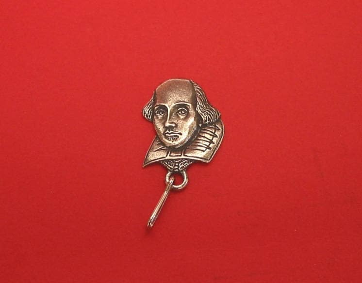 Shakespeare Zipper Pull Mutter Vater Theater Theater-Drama-Englisch Lehrer-Geschenk von ThimblesnObjectDart